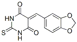 structure of CAS# 74051-76-6, 5-(1,3-Benzodioxol-5-Ylmethylidene)-2-Sulfanylidene-1,3-Diazinane-4,6-Dione;5-(1,3-Benzodioxol-5-Ylmethylene)-2-Thioxo-Hexahydropyrimidine-4,6-Dione;5-(1,3-Benzodioxol-5-Ylmethylene)-2-Thioxohexahydropyrimidine-4,6-Dione;5-(1,3-Benzodioxol-5-Ylmethylene)-2-Thioxo-Hexahydropyrimidine-4,6-Quinone