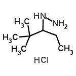 CAS#: 740799-94-4， (2,2-Dimethyl-3-pentanyl)hydrazine hydrochloride (1:1)