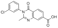 CAS#: 74101-52-3， 3-(3-Chlorophenyl)-2-Methyl-4-Oxoquinazoline-7-Carboxylic Acid