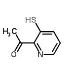 CAS#: 741196-39-4， 1-(3-Sulfanyl-2-pyridinyl)ethanone