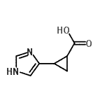 CAS#: 741998-06-1， 2-(1H-Imidazol-4-yl)cyclopropanecarboxylic acid