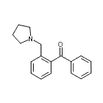 结构式 CAS# 742000-78-8, 苯基[2-(1-吡咯烷基甲基)苯基]甲酮