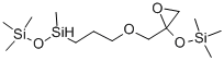structure of CAS# 7422-52-8, 3-(Bis(Trimethylsiloxy)Methyl)-Propyl Glycidyl Ether;Methyl-[3-(2-Oxiranylmethoxy)Propyl]-Bis(Trimethylsilyloxy)Silane;3-Glycidoxypropyl-Methyl-Bis(Trimethylsilyloxy)Silane;1,1,1,3,5,5,5-Heptamethyl-3-(3-(Oxiranylmethoxy)Propyl)Trisiloxane