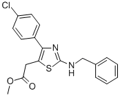 CAS#: 74241-23-9， Methyl 2-[4-(4-Chlorophenyl)-2-(Phenylmethylamino)-1,3-Thiazol-5-Yl]Acetate
