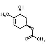 CAS 登录号：744208-06-8， (1S,5R)-5-羟基-4-甲基-3-环己烯-1-基乙酸酯