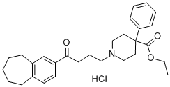 CAS#: 74422-45-0， Ethyl 1-[4-Oxo-4-(6,7,8,9-Tetrahydro-5H-Benzo[7]Annulen-2-Yl)Butyl]-4-Phenylpiperidine-4-Carboxylate Hydrochloride