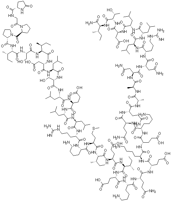 structure of CAS# 74434-59-6, Sauvagine;Sauvagine
