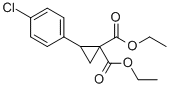 结构式 CAS# 74444-83-0, 2-(4-氯苯基)-1,1-环丙烷二羧酸二乙酯