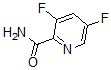 structure of CAS# 745784-03-6, 3,5-Difluoro-2-Pyridinecarboxamide