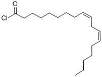 structure of CAS# 7459-33-8, (9Z,12Z)-9,12-Octadecadienoyl chloride;(9E,12E)-Octadeca-9,12-Dienoyl Chloride;9,12-Octadecadienoyl Chloride, (9Z,12Z)-