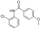 结构式 CAS# 7465-92-1, N-(2-氯苯基)-4-甲氧基苯甲酰胺