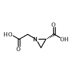 CAS#: 746590-91-0， (2S)-1-(Carboxymethyl)-2-aziridinecarboxylic acid