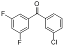 structure of CAS# 746651-98-9, 3-Chloro-3',5'-Difluorobenzophenone;3-CHLORO-3',5'-DIFLUOROBENZOPHENONE