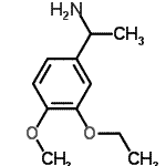 结构式 CAS# 747402-25-1, 1-(3-乙氧基-4-甲氧基苯基)乙胺