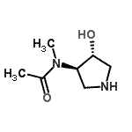 CAS#: 748183-26-8， N-[(3R,4R)-4-Hydroxy-3-pyrrolidinyl]-N-methylacetamide