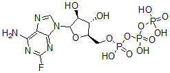 CAS#: 74832-57-8， [(2R,3S,4S)-5-(6-Amino-2-Fluoropurin-9-Yl)-3,4-Dihydroxyoxolan-2-Yl]Methyl (Hydroxy-Phosphonooxyphosphoryl) Hydrogen Phosphate