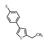 CAS#: 748817-89-2， 2-Ethyl-4-(4-fluorophenyl)thiophene