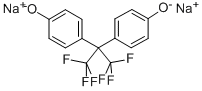 structure of CAS# 74938-83-3, 2,2-Bis(4-Hydroxyphenyl)Hexafluoropropane Disodium Salt;BIS-AF-Sodium Salt, Disodium 4,4'-(1,1,1,3,3,3-Hexafluoropropane-2,2-Diyl)Diphenolate;Phenol,4,4'-[2,2,2-Trifluoro-1-(Trifluoromethyl)Ethylidene]Bis-, Disodium Salt;Disodium 4,4'-[2,2,2-Trifluoro-1-(Trifluoromethyl)Ethylidene]Diphenolate
