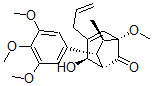CAS#: 74944-98-2， (1S,2R,5S,6R,7R)-2-Hydroxy-5-Methoxy-6-Methyl-3-Prop-2-Enyl-7-(3,4,5-Trimethoxyphenyl)Bicyclo[3.2.1]Oct-3-En-8-One