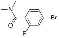 structure of CAS# 749927-80-8, 4-Bromo-2-Fluoro-N,N-Dimethylbenzamide;4-Bromo-2-Fluoro-N,N-Dimethylbenzamide;4-Bromo-N,N-Dimethyl-2-Fluorobenzamide