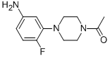 CAS#: 75001-84-2， 3-(4-Acetyl-Piperazin-1-Yl)-4-Fluoroaniline