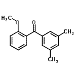 structure of CAS# 750633-54-6, (3,5-Dimethylphenyl)(2-methoxyphenyl)methanone;3,5-dimethyl-2'-methoxybenzophenone