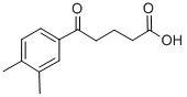 structure of CAS# 7508-13-6, 5-(3,4-Dimethylphenyl)-5-Oxovaleric Acid;5-(3,4-Dimethylphenyl)-5-Oxo-Pentanoic Acid;5-(3,4-Dimethylphenyl)-5-Keto-Valeric Acid;Nsc401476