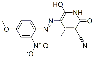 CAS#: 75125-55-2， (5E)-5-[(4-Methoxy-2-Nitrophenyl)Hydrazinylidene]-4-Methyl-2,6-Dioxopyridine-3-Carbonitrile