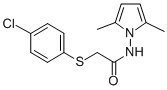 CAS#: 75129-73-6， 2-(4-Chlorophenyl)Sulfanyl-N-(2,5-Dimethylpyrrol-1-Yl)Acetamide