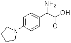 CAS#: 75176-62-4， Amino[4-(1-pyrrolidinyl)phenyl]acetic acid