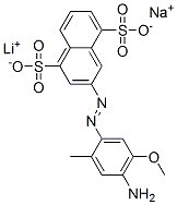 CAS#: 75198-80-0， Lithium Sodium 3-(4-Amino-5-Methoxy-2-Methylphenyl)Diazenylnaphthalene-1,5-Disulfonic Acid