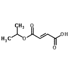 结构式 CAS# 7529-87-5, (2E)-4-异丙氧基-4-氧代-2-丁烯酸