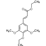 CAS 登录号：75332-50-2， 乙基(2E)-3-(4-乙氧基-3,5-二甲氧基苯基)丙烯酸酯