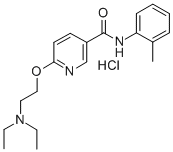 CAS 登录号：75348-39-9， 6-(2-二乙基氨基乙氧基)-N-(2-甲基苯基)吡啶-3-甲酰胺盐酸盐