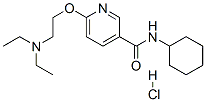CAS 登录号:75348-41-3, N-环己基-6-(2-二乙基氨基乙氧基)吡啶-3-甲酰胺盐酸盐