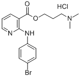 CAS#: 75449-65-9， 3-Dimethylaminopropyl 2-[(4-Bromophenyl)Amino]Pyridine-3-Carboxylate Hydrochloride