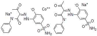 CAS#: 75522-91-7， Disodium, Cobalt(+2) Cation, (2E)-2-[(2-Oxido-5-Sulfamoylphenyl)Hydrazinylidene]-3-Oxo-N-Phenylbutanimidate