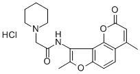 CAS#: 75616-57-8， N-(4,8-Dimethyl-2-Oxo-2H-Furo[2,3-h]-1-Benzopyran-9-Yl)-Piperidin-2-Yl-Acetamide Hydrochloride