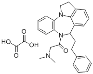 CAS#: 75643-16-2， 1,2,6,7-Tetrahydro-7-((Dimethylamino)Acetyl)-6-(2-Phenylethyl)-Benzo(b)Pyrrolo(3,2,1-jk)(1,4)Benzodiazepine Ethanedioate (1:1)
