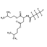 CAS#: 75743-06-5， Bis(3-methylbutyl) N-(2,2,3,3,4,4,4-heptafluorobutanoyl)aspartate