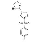 CAS#: 75745-80-1， 2-{5-[(4-Chlorophenyl)sulfonyl]-2-furyl}-4,5-dihydro-1H-imidazole