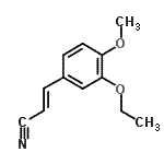 CAS#: 757962-43-9， (E)-3-(3-ethoxy-4-methoxy-phenyl)prop-2-enenitrile