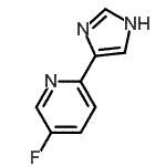 CAS#: 758679-59-3， 5-Fluoro-2-(1H-imidazol-4-yl)pyridine