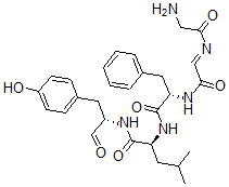CAS#: 75975-40-5， (2S)-2-[[(2S)-2-[[2-(2-Aminoacetyl)Iminoacetyl]Amino]-3-Phenylpropanoyl]Amino]-N-[(2S)-1-(4-Hydroxyphenyl)-3-Oxopropan-2-Yl]-4-Methylpentanamide