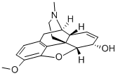 structure of CAS# 76-57-3, Codeine;7,8-Didehydro-4,5Alpha-Epoxy-3-Methoxy-17-Methylmorphinan-6Alpha-Ol;Chebi:16714;Codein