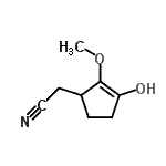 CAS#: 760160-20-1， (3-Hydroxy-2-methoxy-2-cyclopenten-1-yl)acetonitrile
