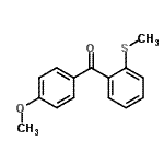 结构式 CAS# 760192-84-5, (4-甲氧基苯基)[2-(甲硫基)苯基]甲酮
