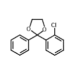 structure of CAS# 760192-90-3, 2-(2-Chlorophenyl)-2-phenyl-1,3-dioxolane;2-Chlorobenzophenone ethylene ketal