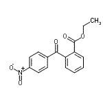 结构式 CAS# 760192-93-6, 乙基2-(4-硝基苯甲酰)苯甲酸酯