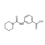CAS#: 760964-32-7， 3-[(1-Piperidinylcarbonyl)amino]benzoic acid